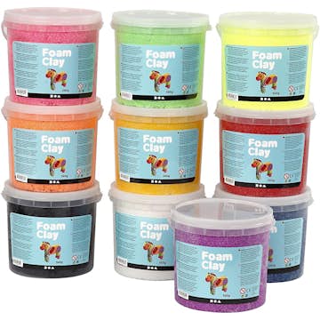Foam Clay Creativ Company Mixade Färger 10x560 g/1 Förp