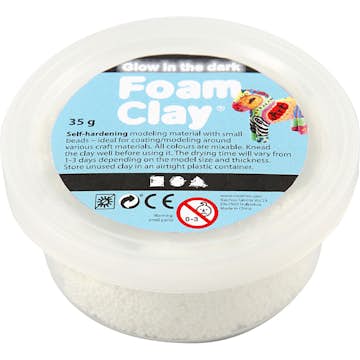 Foam Clay Creativ Company Glow In The Dark 35 g/1 Burk