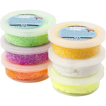 Foam Clay Creativ Company Mixade Färger Neon 6x14 g/1 Förp