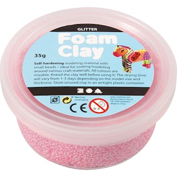 Foam Clay Creativ Company Glitter 35 g/1 Burk