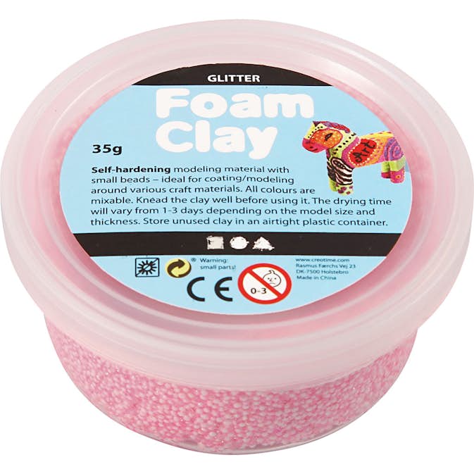 Foam Clay Creativ Company Glitter 35 g/1 Burk