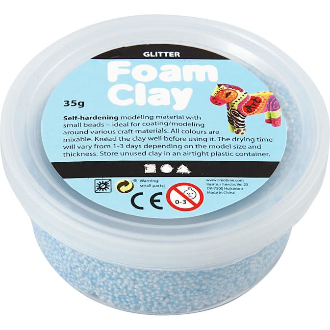 Foam Clay Creativ Company Glitter 35 g/1 Burk