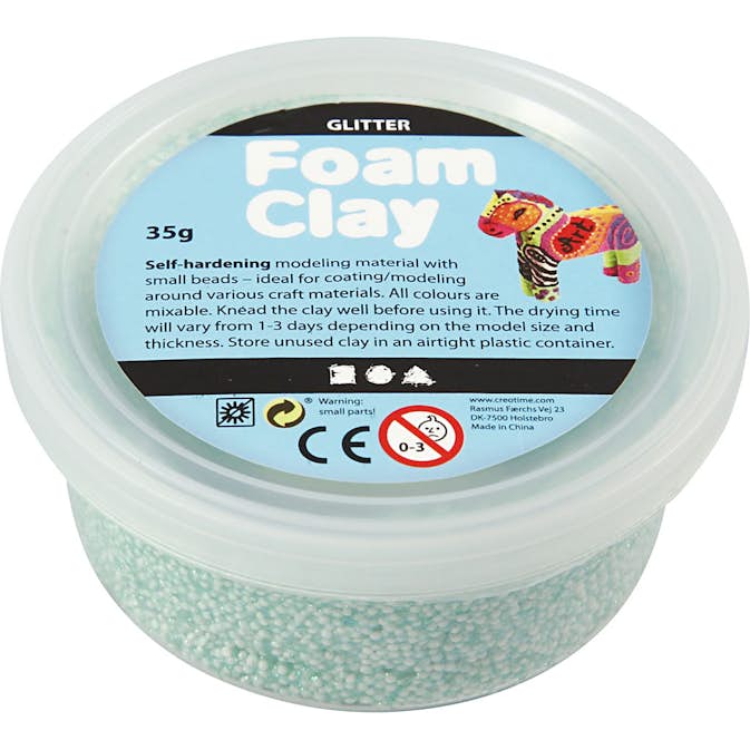 Foam Clay Creativ Company Glitter 35 g/1 Burk