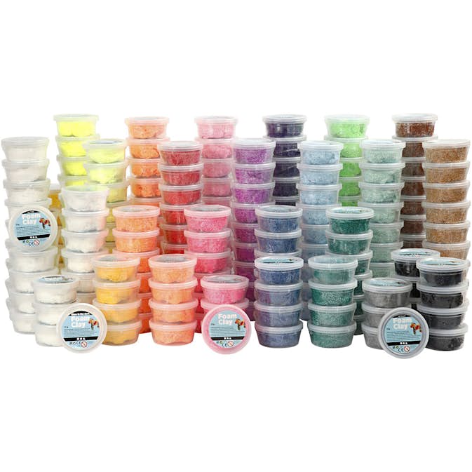 Foam Clay Creativ Company Mixade Färger 22x10 Burk/1 Förp