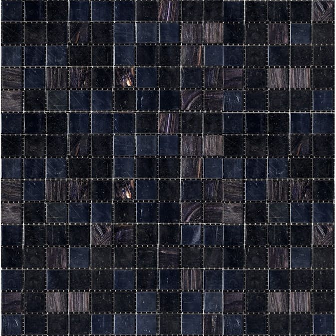 Klinker Konradssons Bisazza Iside Svart Mix 2x2 cm