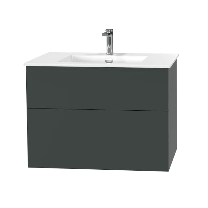 Tvättställsskåp Miller Badrum City 80 för Heltäckande Tvättställ