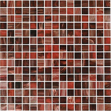 Klinker Konradssons Bisazza Madagascar Mix Röd 2x2 cm