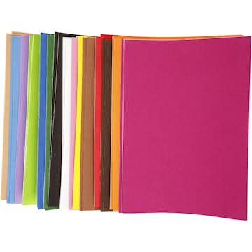 Dekorgummi Creativ Company A4 210x297 mm 30 Mix Ark/1 Förp Självhäftande