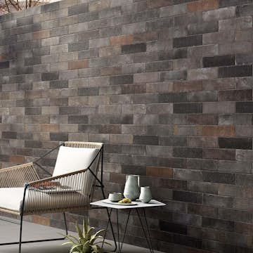 Klinker Lhådös Haga Nero 7x28 cm