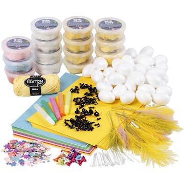 Materialset Creativ Company Klasset till Kycklingar med Silk Clay 1 Set