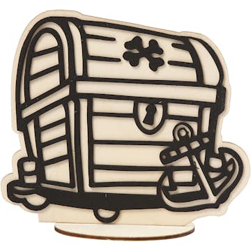 Dekorationsfigur Creativ Company H 13,5 cm Skattkista