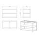 Basmodul MyOutdoorKitchen Nordic Line 120 cm för 2 moduler