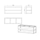 Basmodul MyOutdoorKitchen Nordic Line 180 cm för 3 moduler