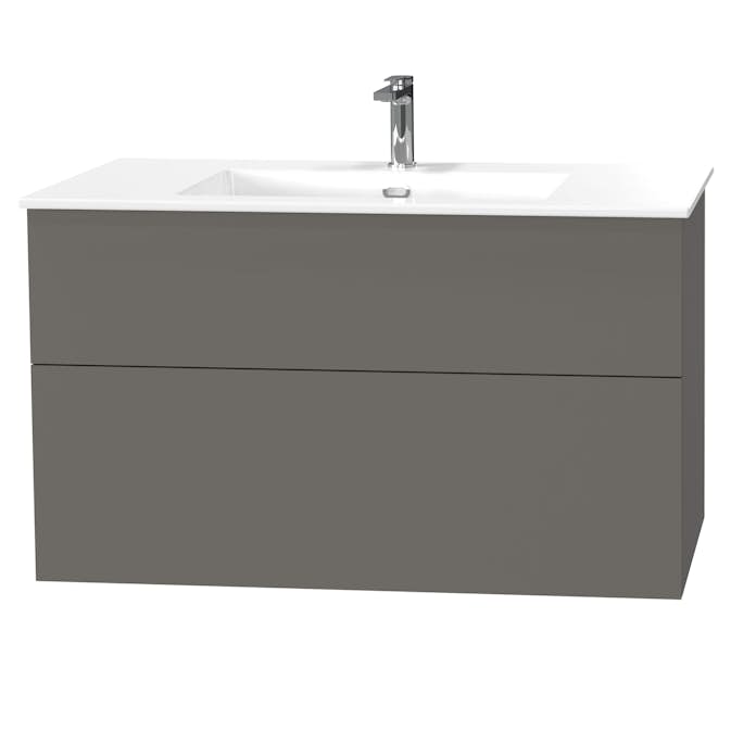 Tvättställsskåp Miller Badrum City 100 för Heltäckande Tvättställ