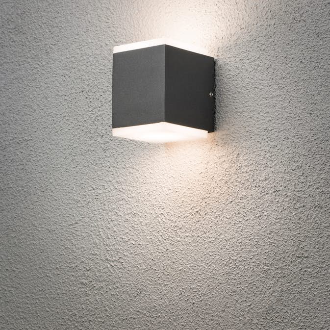 Vägglykta Gnosjö Konstsmide Monza Kub High Power LED