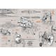 Barntapet Komar Star Wars Blueprints 8-493, Papperstapet för Barnrum