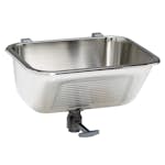 Tvättlåda Nimo TL40 Väggfäst Rostfri Tvättho för Tvättstuga med Avloppsventil