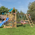 Klättersällning Jungle Gym Nomad Med Rutschkana Blå