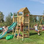 Klätterställning Jungle Gym Safari Med Rutschkana Mörkgrön