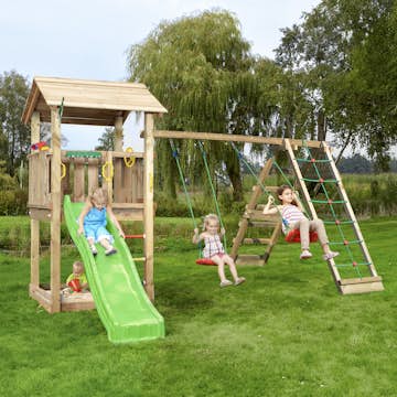 Lektorn Jungle Gym Casa Komplett Inkl Climb Modul X'tra och Rutschkana