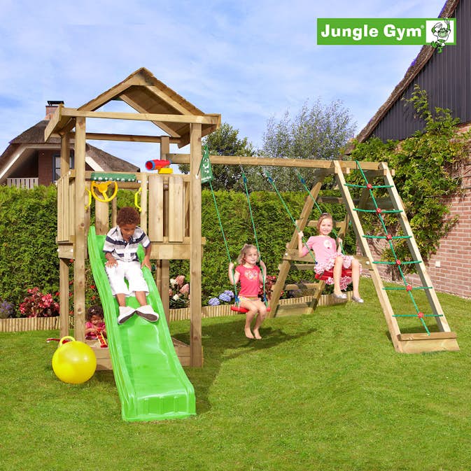 Lektorn Jungle Gym Home Komplett Inkl Climb Modul X'tra Trä