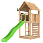 Lektorn Jungle Gym Cabin 2.1 Grön Rutschkana & Sand