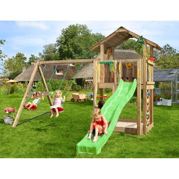 Lektorn Jungle Gym Chalet 2.1 Swing Modul Rutschkana & Sand