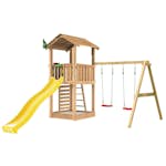 Lektorn Jungle Gym Cottage 2.1 Gungmodul & Gul Rutschkana