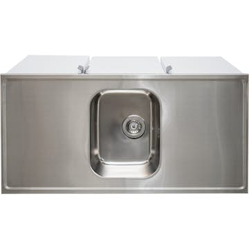 Tvättbänksbeslag Nimo TB-plan 1200X600X30 Mitt