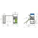 Lektorn Jungle Gym Hut Komplett Inkl Climb Module Xtra och Rutschkana