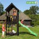 Lektorn Jungle Gym Club inkl. rutschkana, grundmålat svart