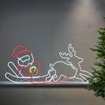 Dekorationsbelysning Star Trading Neoled Jultomte Med Ren