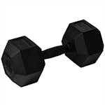 Hexhantel Master Fitness Gummiklädda för Bättre Grepp