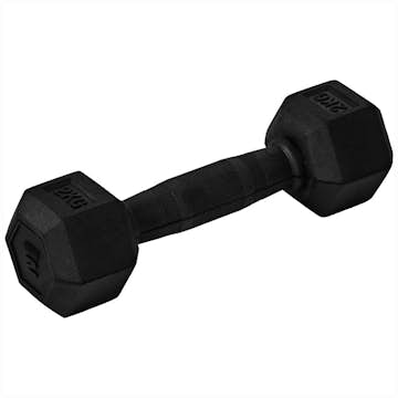 Hexhantel Master Fitness Gummiklädda för Bättre Grepp