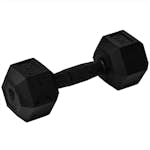 Hexhantel Master Fitness Gummiklädda för Bättre Grepp