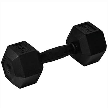 Hexhantel Master Fitness Gummiklädda för Bättre Grepp