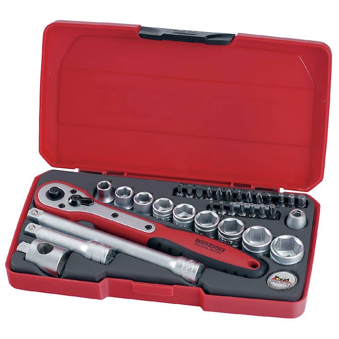 Hylsnyckelsats med 3/8 tum fyrkantsfäste Teng Tools T3834