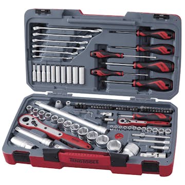 Hylsnyckelsats med 1/4 tum och 1/2 tum fyrkantsfäste Teng Tools TM095