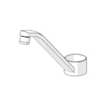 Utloppspip Oras 210 mm För Köksblandare Safira