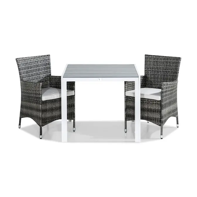 Cafégrupp Comfort Garden Tunis Caféset 90 cm inkl 2 Thor Fåtöljer