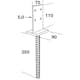 Stolphållare FAST CSPI 90x70x110 CE