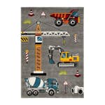 Barnmatta KM Carpets Atlas Byggare Grå