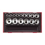 Hylssats 15 delar med 1/2 tum fyrkantsfäste Teng Tools TT1215AF