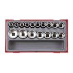 Hylssats 17 delar med 1/2 fyrkantsfäste Teng Tools TT1217-6