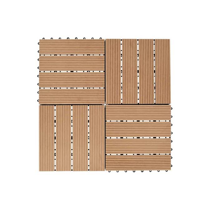Trall VidaXL 11 St Wpc 30x30 cm 1 kvm