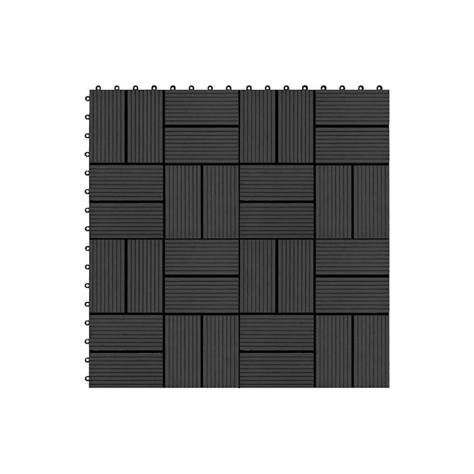 Trall VidaXL 11 St Wpc 30x30 cm Holländskt Förband