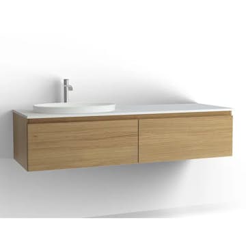 Tvättställsskåp Vedum Flow 1500 med 2 Lådor