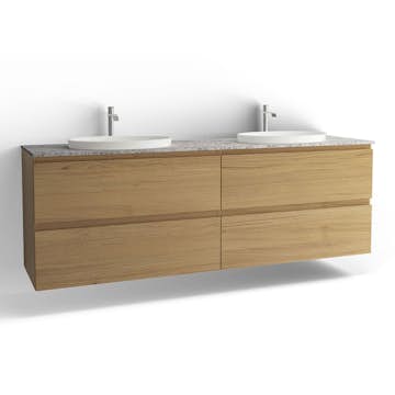 Tvättställsskåp Vedum Flow 2000 Dubbel med 4 Lådor