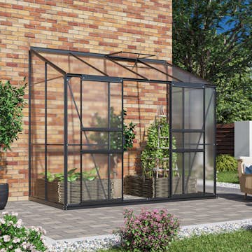 Växthus Plast Vitavia Ida 3300 med Sockel 4mm Polykarbonat