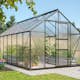 Växthus Vitavia Merkur 11500 6mm Polykarbonat Svart Med Sockel